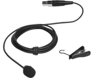 Clearone Lavalier, Cardioid, Black Color Microphone For Wireless Beltpack Transmitter (910-6004-040)