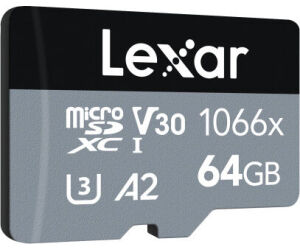 Lexar Professional 1066x microSDXC UHS-I Cards SILVER Series 64 GB Clase 10