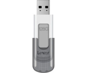 Lexar JumpDrive V100 unidad flash USB 128 GB USB tipo A 3.2 Gen 1 (3.1 Gen 1) Gris, Blanco