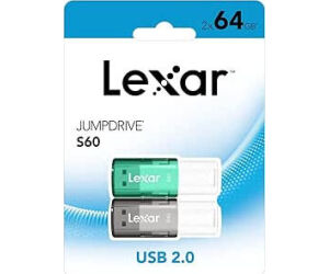 Lexar 2x64gb Pack Jumpdrive S60 Usb 2.0 Flash Drive