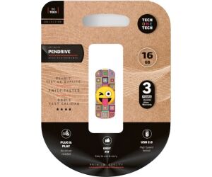 Pendrive 16GB Tech One Tech Emoji guio USB 2.0