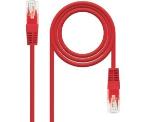 Cable De Red Latiguillo Rj45 Utp Cat6 Awg24 0.25 M Rojo Nanocable