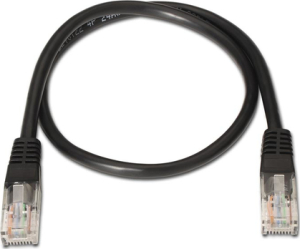 Latiguillo cable red utp cat.5e rj45 nanocable 1m negro
